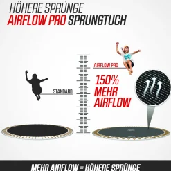 Berg Trampolin Champion inkl. Sicherheitsnetz Deluxe AirFlow Pro