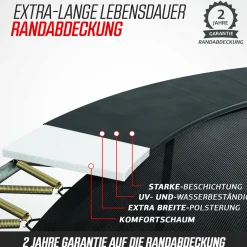 Berg Trampolin Champion inkl. Sicherheitsnetz Deluxe AirFlow Pro