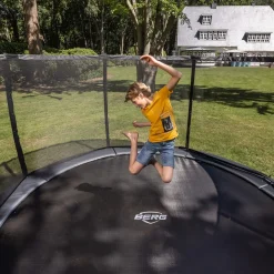 Berg Trampolin InGround Champion inkl. Sicherheitsnetz Deluxe AirFlow Pro