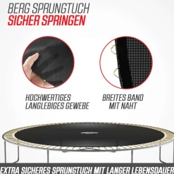 Berg Trampolin InGround Favorit inkl. Sicherheitsnetz Comfort