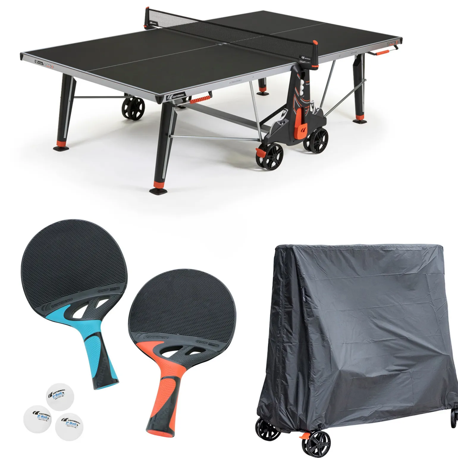 Cornilleau Outdoor Tischtennisplatte 500X inkl. Zubehör