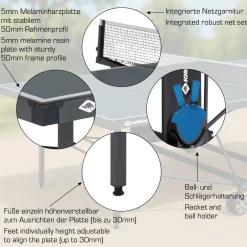 Schildkröt Outdoor Tischtennisplatte PowerTec inkl. Zubehör-Set
