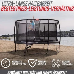 Berg Trampolin Grand Champion inkl. Sicherheitsnetz Deluxe AirFlow Pro